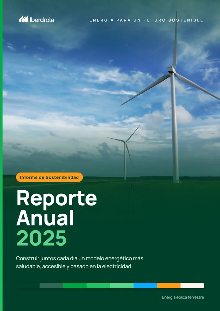 Portada del reporte anual 2025 del ejercicio educativo, generada con el design system en Claude